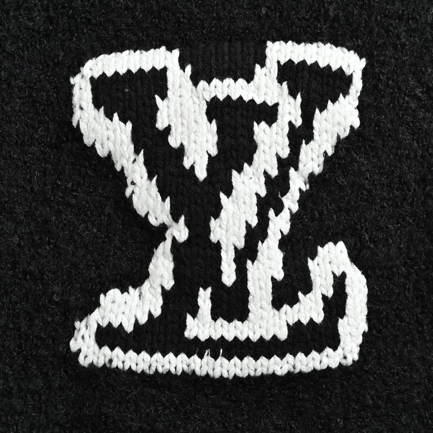 Louis Vuitton/Louis Vuitton large logo jacquard cardigan sweater